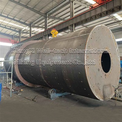 Det behandler 4sæt 2,7 m trommediameter tunge skrubber trommel til vask af kl...